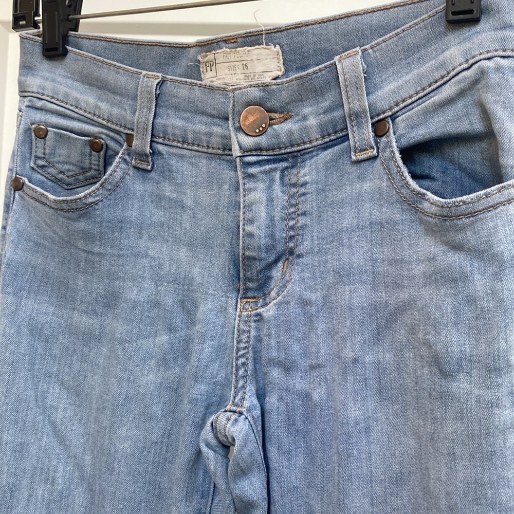 Free People Blue Flare Jeans - Picture 2 of 11